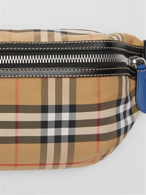 burberry vintage check bum bag|pre owned burberry bags.